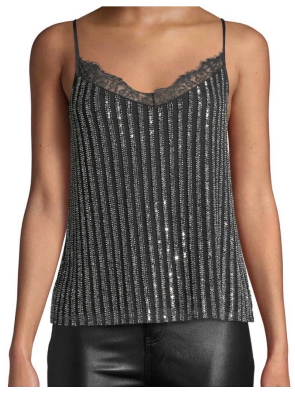 Cami NYC Sequin Striped Tank Top